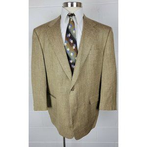 Vintage Burberrys Mens‎ Herringbone Sport Coat Jacket 46R